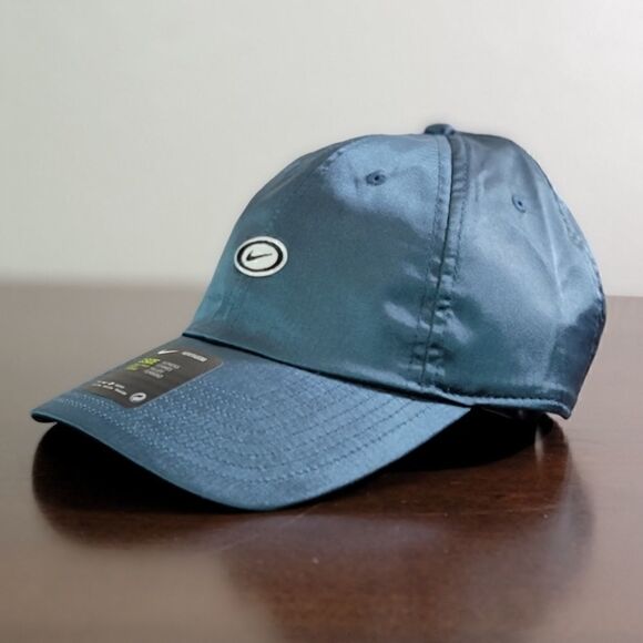 Nike Sportswear NSW Floral Satin Hat Blue Green - Picture 5 of 9